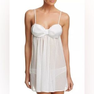 Kate Spade White Sheer Chemise